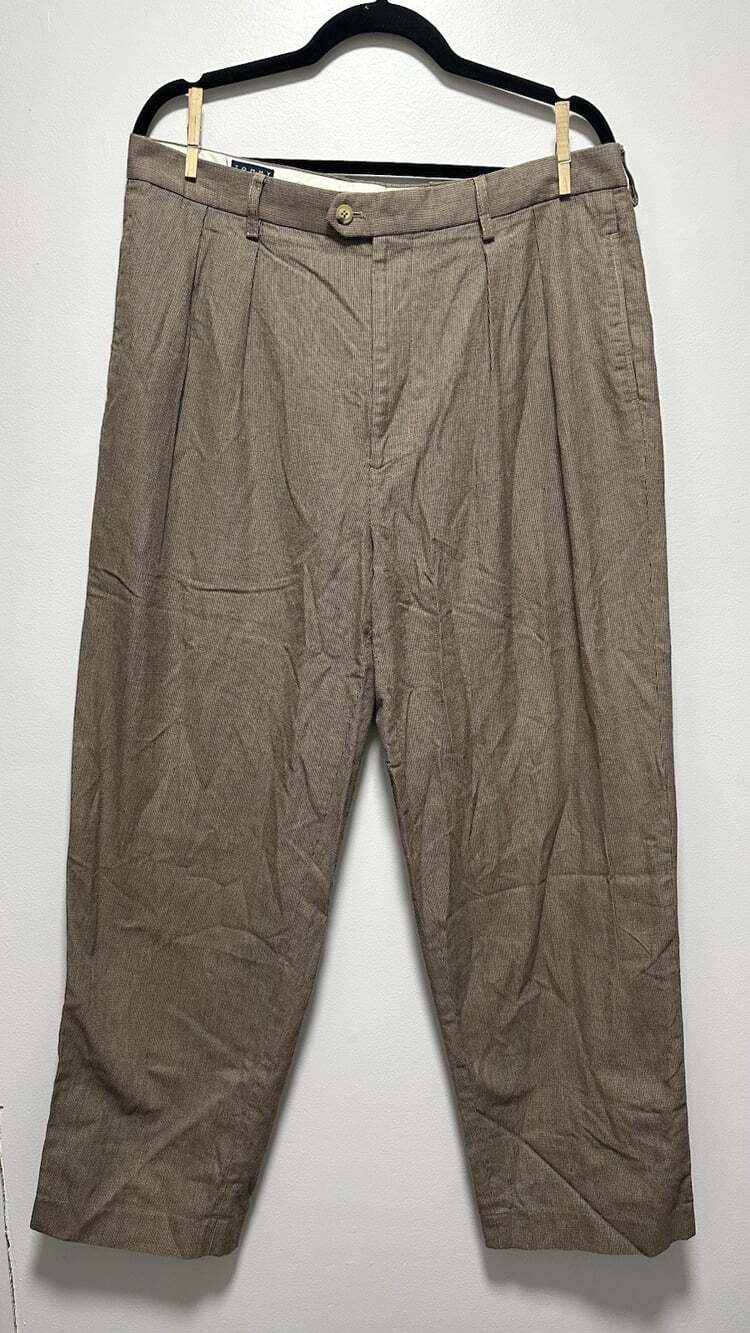 Tommy Hilfiger Men's Dress Pants Tartan Plaid Slacks Trousers, Vintage 38x32